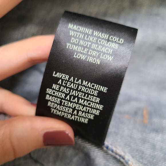 BlankNYC Cropped Denim Jacket, XS, Blue w/Copper Hardware - Picture 8 of 8